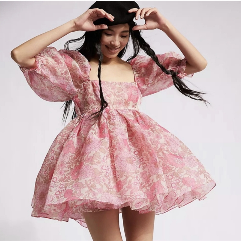 Selkie The Puff Dress in Wallflower - Picture 3 of 5